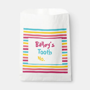 Striped Candy Number Es ist Ihr Spaß Tooth Bag Geschenktütchen