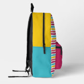 #Striped Candy! Spaß Farbenfrohe Farbe Block glück Bedruckter Rucksack (Links)