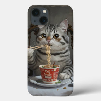 Striped Cat Spaß Cup Noodles Case-Mate iPhone Hülle