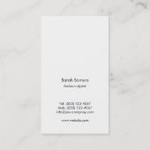 Striped Chic Fashion Model Bekleidung Boutique Visitenkarte (Rückseite)