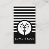 Striped Chic Loyalty Tree Treuekarte (Vorderseite)