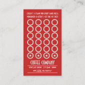 Striped Chic Pizza Slices Loyalty Punch Treuekarte (Rückseite)