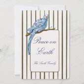 Striped Christmas Card Feiertagskarte (Vorderseite)