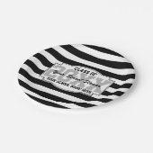 Striped Class of 2023 Graduation Party Pappteller (Schrägansicht)