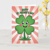 Striped Clover Happy Day Card Karte (Gelbe Blume)