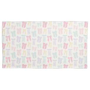 Striped Coquette Bows minz rosa gelbe Lila Kissenbezug