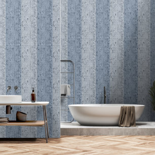 Striped Crackle Textur Blau und Blau Grau Tapete