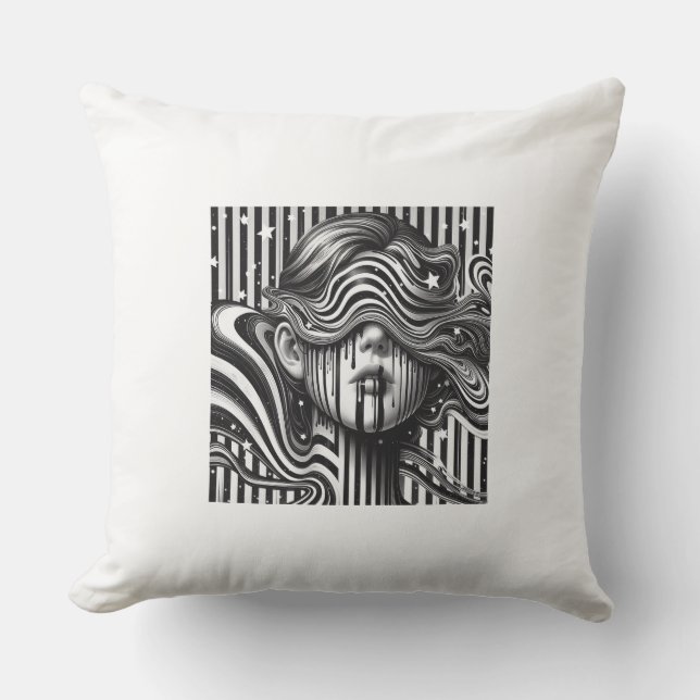 Striped design pillow kissen (Vorderseite)