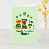 Striped Dogs Patrick Card Karte (Gelbe Blume)