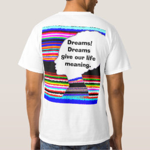 Striped Dream Profile – Modern Art T‑Shirt T-Shirt