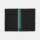 Striped Female Surfer Catching Rrel Fleecedecke (Vorderseite (Horizontal))