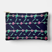 Striped flowers zubehörtasche (Vorderseite)