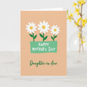 Striped Gentle Affection Banner Card Karte (Gelbe Blume)