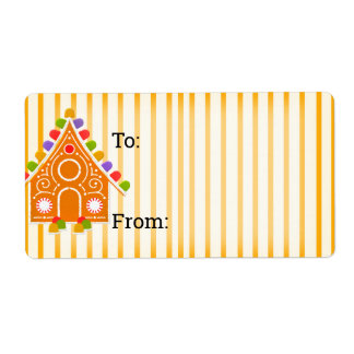 Striped Gingerbrett Candy Weihnachtsgeschenk Etike