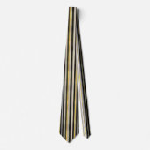 Striped Gold and Silver Necktie Krawatte (Vorderseite)