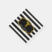 Striped Gold Caduceus Medical | Pflegemittel Absch Serviette (Ecke)