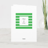 Striped Green Class of 2025 Happy Abschluss Karte (Rückseite)