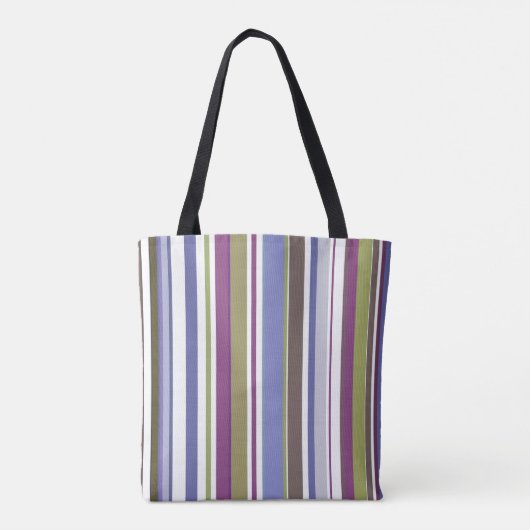 Striped Grocery Shopping Tote Bag Tasche (Rückseite)