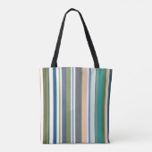 Striped Grocery Shopping Tote Bag Tasche (Rückseite)