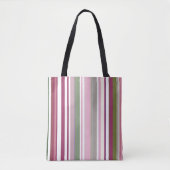 Striped Grocery Shopping Tote Bag Tasche (Vorderseite)