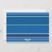 Striped Hanukka Candles Feiertagskarte (Rückseite)