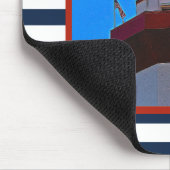 Striped Hilton Head Island Harbour Town Lighthouse Mousepad (Ecke)