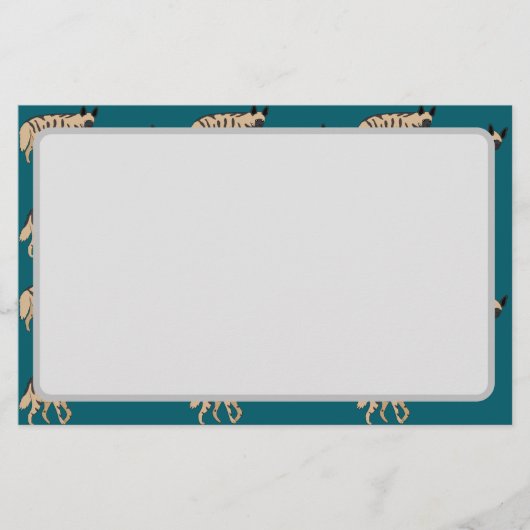 Striped Hyenas Briefpapier (Vorderseite)