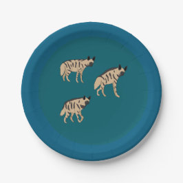 Striped Hyenas Pappteller
