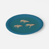 Striped Hyenas Pappteller (Schrägansicht)