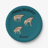 Striped Hyenas Pappteller (Vorderseite)