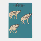 Striped Hyenas Post-it Klebezettel (Vorderseite)