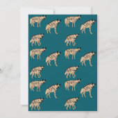 Striped Hyenas Thank you Card Einladung (Rückseite)