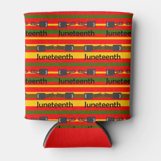 Striped Juneteenth Dosenkühler (Vorderseite)