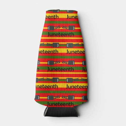 Striped Juneteenth Flaschenkühler (Vorderseite)
