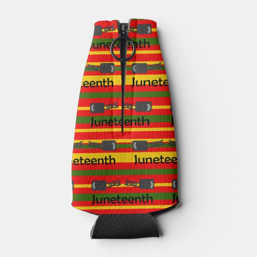Striped Juneteenth Flaschenkühler (Rückseite)
