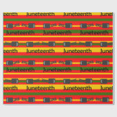 Striped Juneteenth Geschenkpapier (Flach)