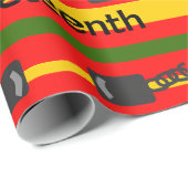 Striped Juneteenth Geschenkpapier (Rolleneckpunkt)