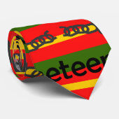 Striped Juneteenth Krawatte (Gerollt)