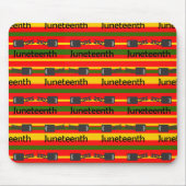 Striped Juneteenth Mousepad (Vorne)