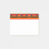 Striped Juneteenth Post-it Klebezettel (Vorderseite)