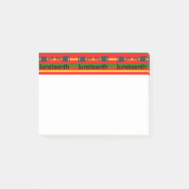 Striped Juneteenth Post-it Klebezettel