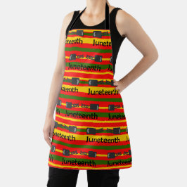 Striped Juneteenth Schürze