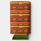 Striped Juneteenth Selters Dosenkühler (Rückseite)