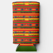 Striped Juneteenth Selters Dosenkühler (Vorderseite)