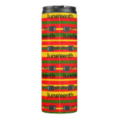 Striped Juneteenth Thermosbecher (Rückseite)