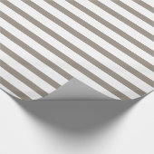 Striped Khaki Geschenkpapier (Ecke)