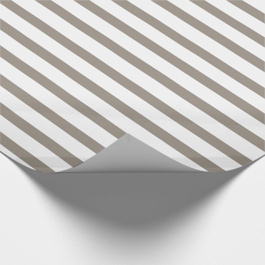 Striped Khaki Geschenkpapier (Ecke)