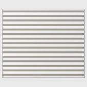 Striped Khaki Geschenkpapier (Flach)