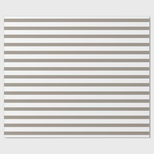 Striped Khaki Geschenkpapier (Flach)