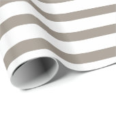 Striped Khaki Geschenkpapier (Rolleneckpunkt)